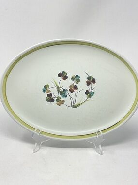 Denby Shamrock (retired) Stoneware Oval Serving Platter